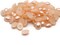 100 8mm x 6mm Peach Pink Pearl Oval Flatback Plastic Cabochons